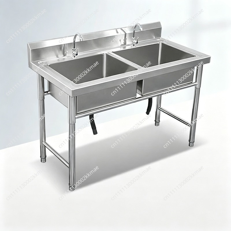 Commercial Kitchen Dishwasher - 상업용 304 스테인리스 싱크대 싱글/더블/트리플볼 학교