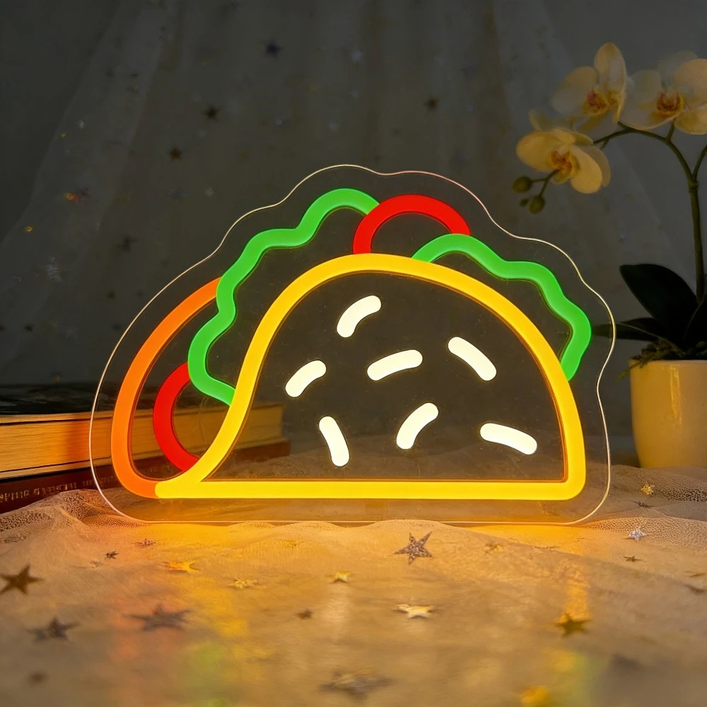Commercial Kitchen Store - 타코 네온사인 LED USB 조광 가능