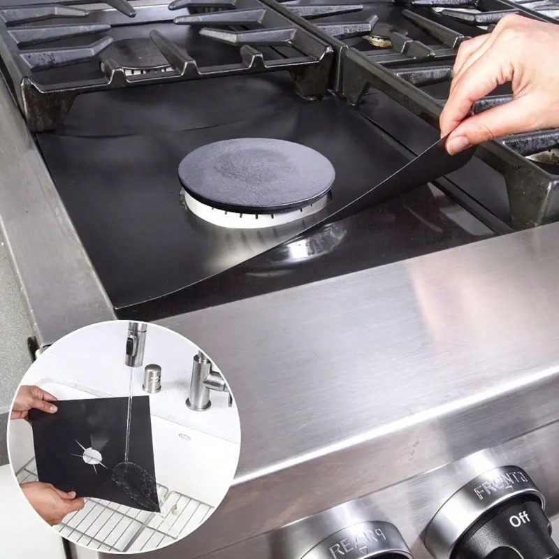 Commercial Kitchen Warmer - 2/4/6/8개 가스레인지 보호 커버 라이너 청소