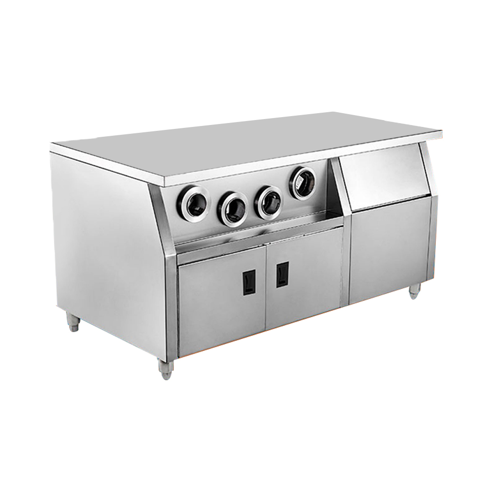Commercial Kitchen Island On Wheels - 스테인리스 스틸 패스트푸드 및 레스토랑 상업용