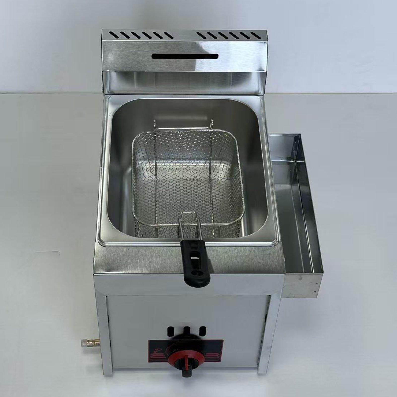 Commercial Kitchen Appliance - 상업용 가스 딥 프라이어, 견고하고 휴대