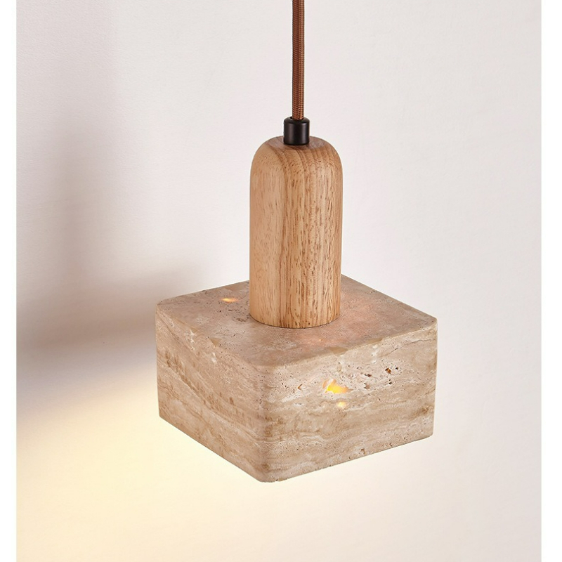 Commercial Kitchen Lighting Design - 스톤 펜던트 조명 LED 주방 아일랜드