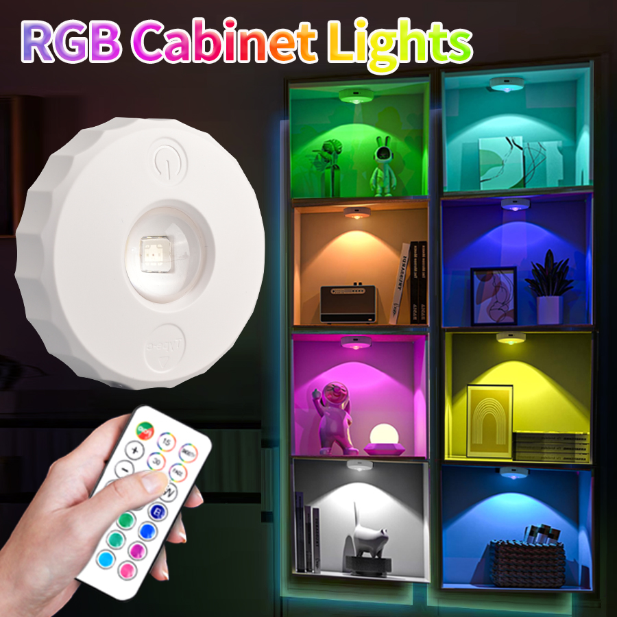 Commercial Kitchen Lights - LED 캐비닛 조명 RGB 리모컨 충전식