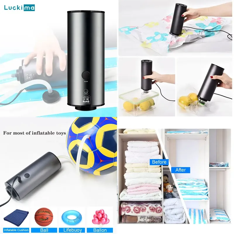 Vacuum Sealer - 2 in 1 휴대용 진공청소기 미니