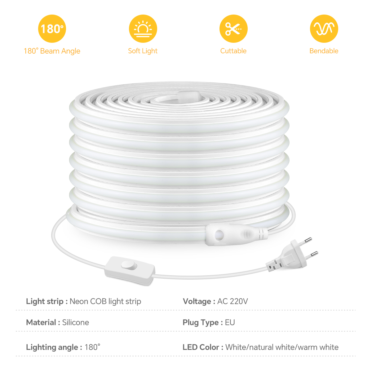 220V COB LED 스트립 고밀도 방수 COB LE - Commercial Kitchen Lights 리뷰 및 가격
