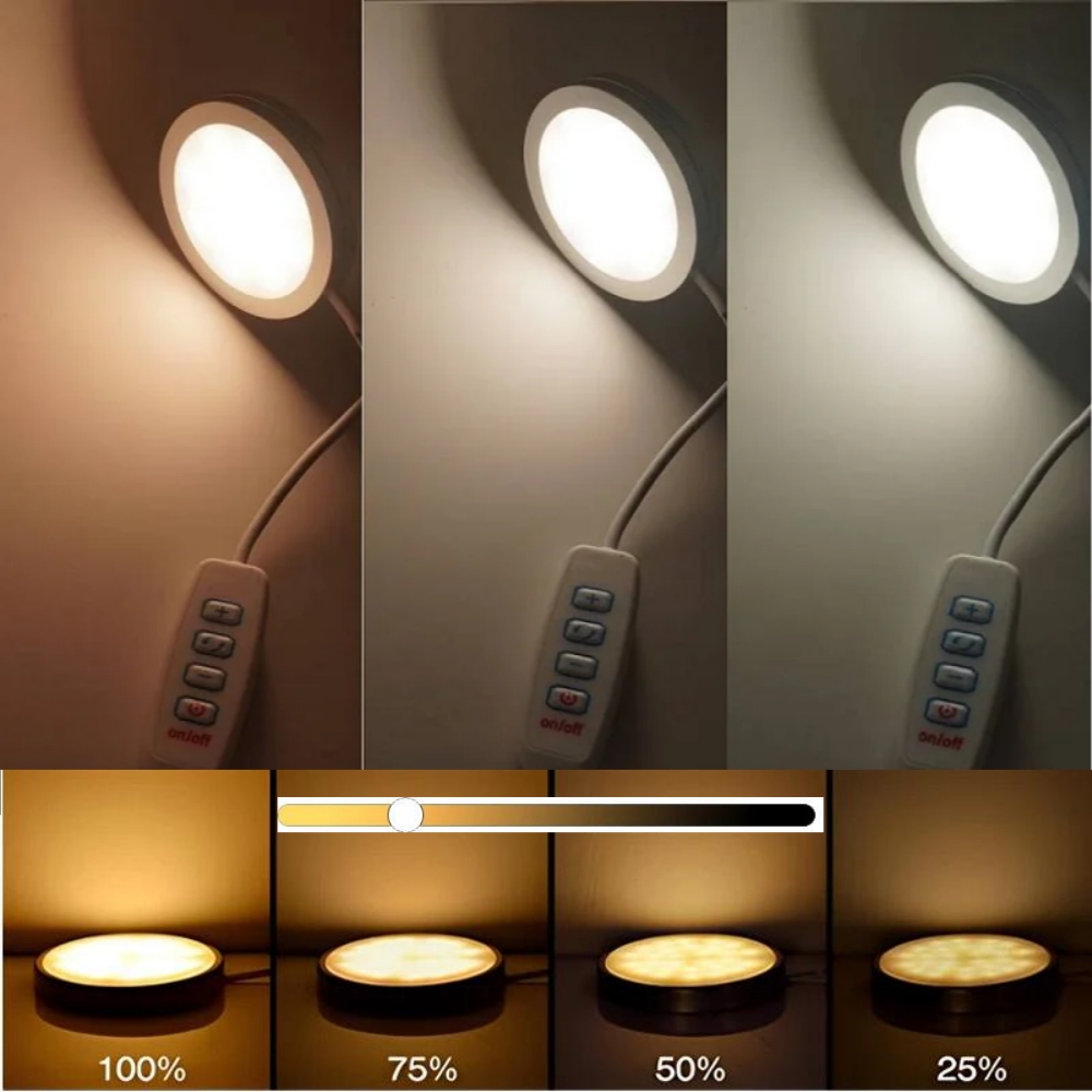 3가지 색상 조절 가능 USB 퍽 조명 5V 초슬림 L - Commercial Kitchen Lights 리뷰 및 가격