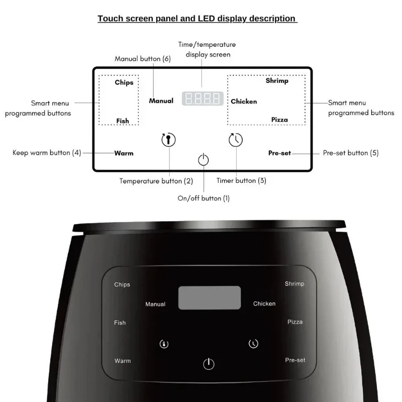 6L 에어 프라이어 다기능 지능형 터치 스크린 오븐 가 - Commercial Kitchen Appliance 리뷰 및 가격