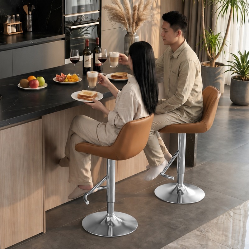 나무로 만든 우아한 하이 바 의자 빈티지 인테리어 편안 - Commercial Kitchen Interior Design 리뷰 및 가격