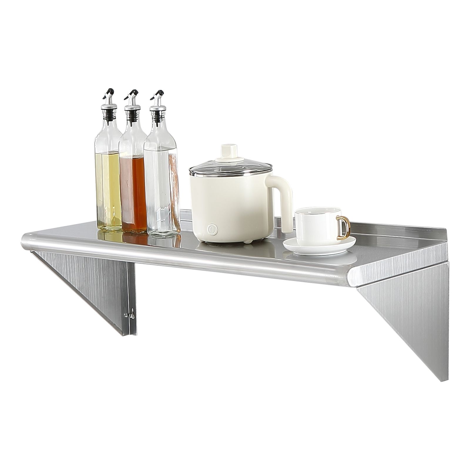 12인치 x 36인치 스테인리스 스틸 선반, 브래킷이  - Commercial Kitchen Walls 리뷰 및 가격