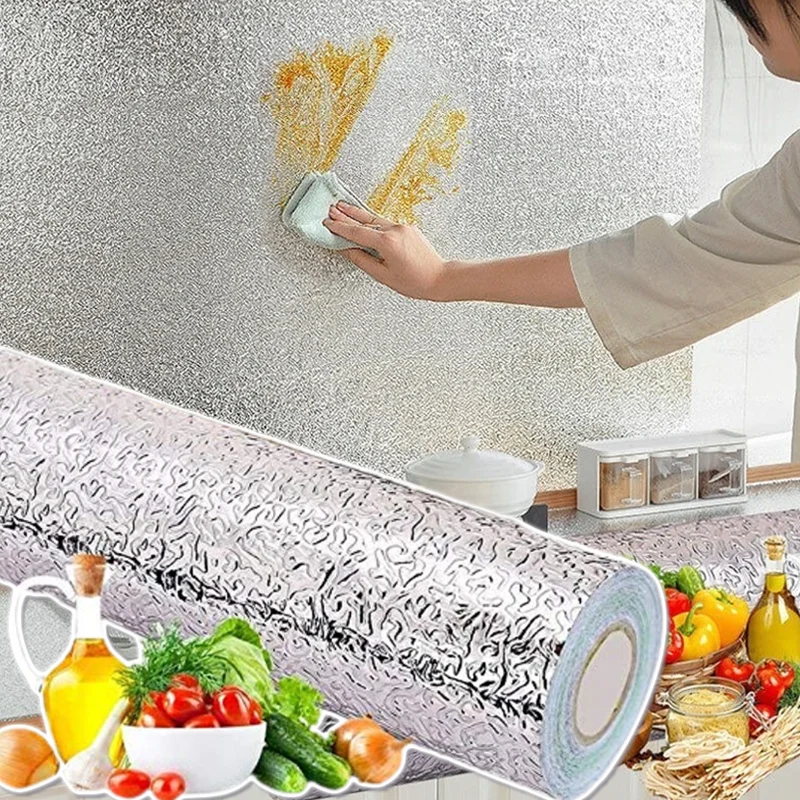 알루미늄 호일 기름 방지 주방 벽 스티커 셀프 접착 방 - Commercial Kitchen Warmer 리뷰 및 가격