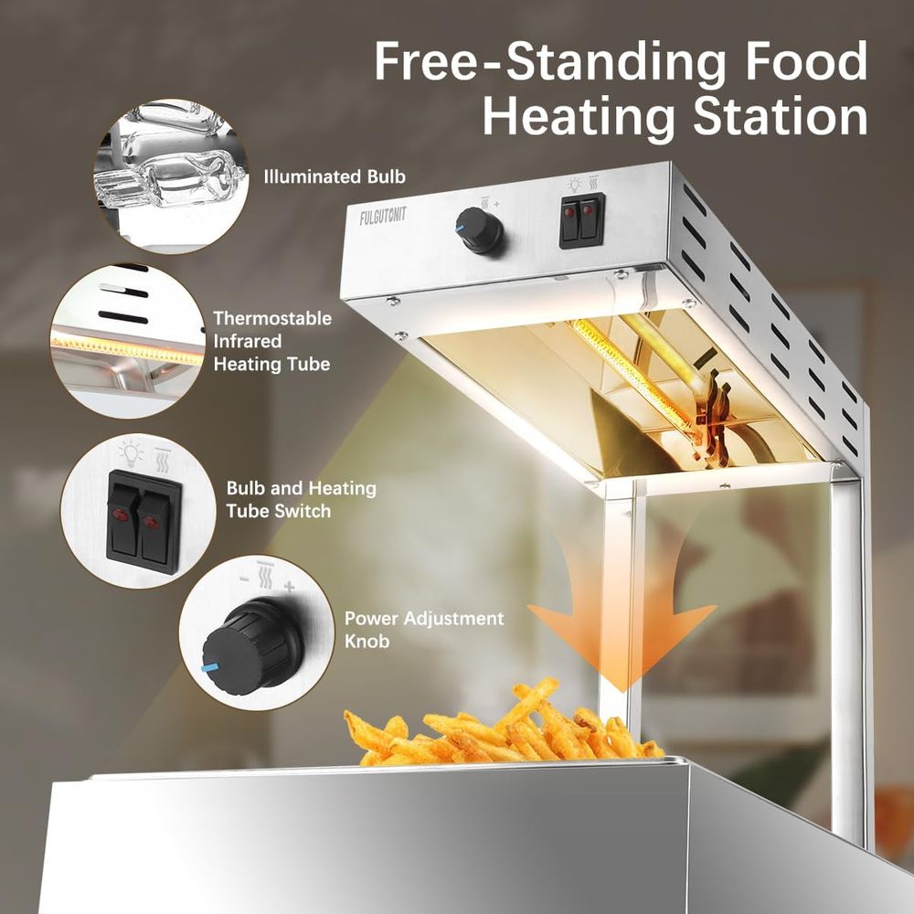 프렌치 프라이 워머, 상업용 히트 라이트 푸드 워머,  - Commercial Kitchen Warmer 리뷰 및 가격