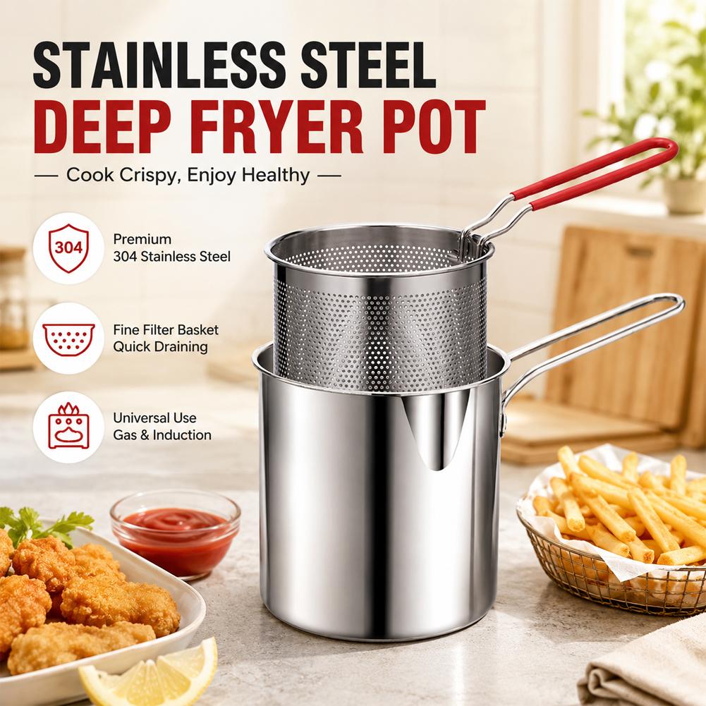 스테인리스 스틸 딥 프라이어 냄비, 스트레이너 바스켓  - Commercial Kitchen Appliance 리뷰 및 가격